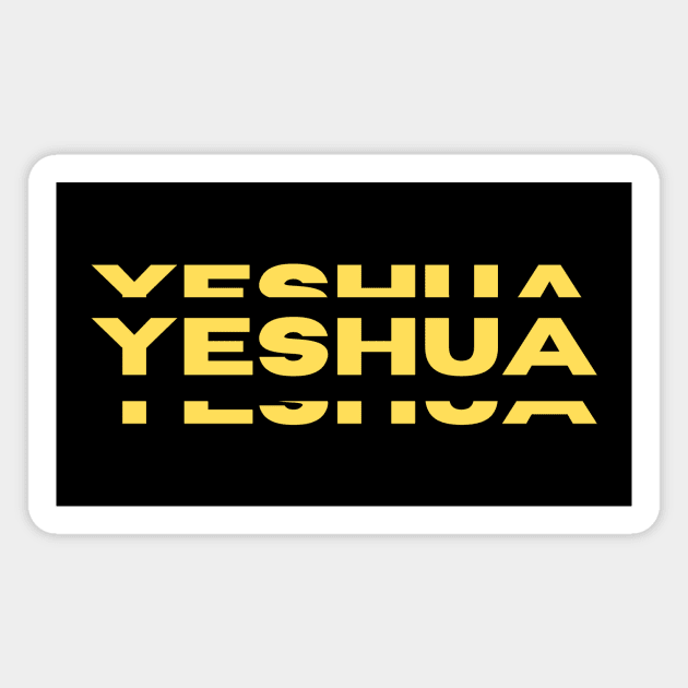 Yeshua | Christian Typography Magnet by All Things Gospel